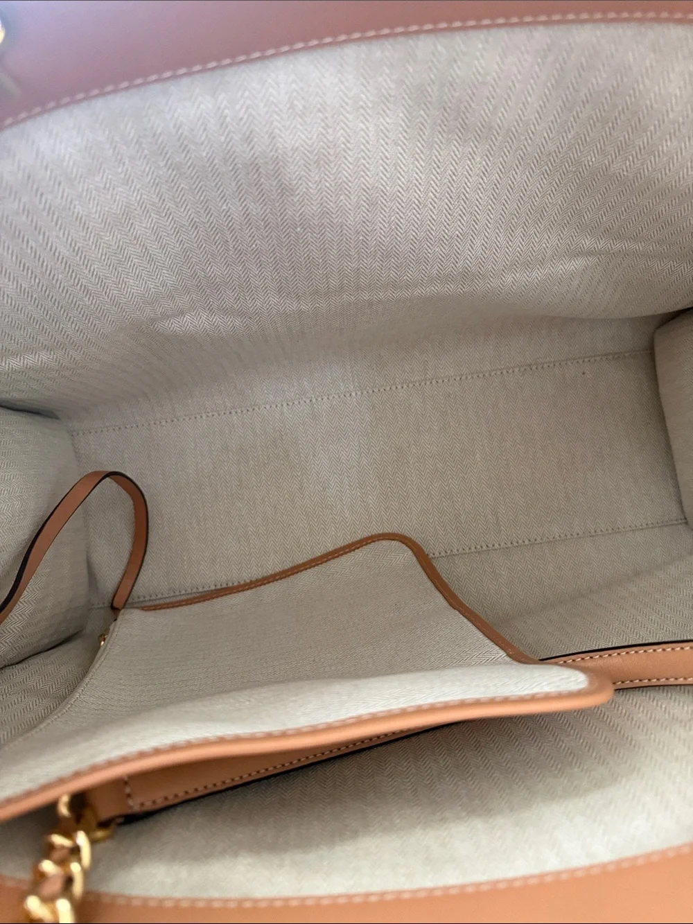 Tory Burch Woven Straw Logo Tote in Natural and Beige